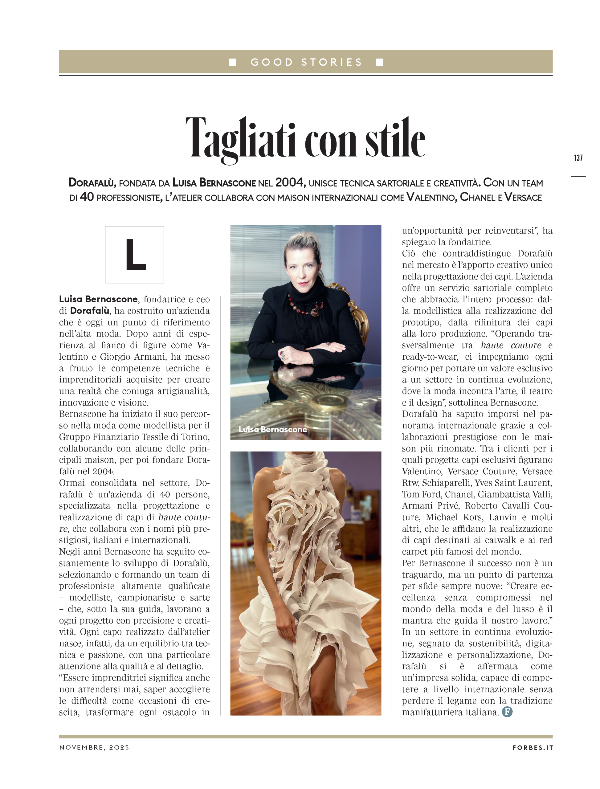 Dorafalù - Forbes Italia - November 2025